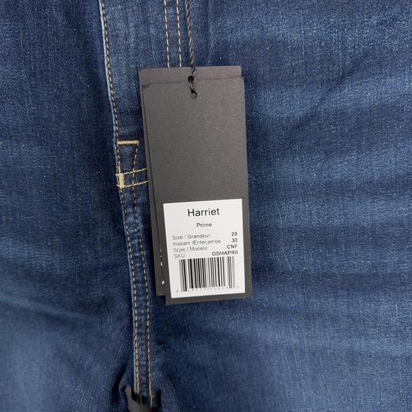 Outland Jeans Womens 29 Blue Denim Harriet High Rise Skinny 30 Inseam Organic - Picture 5 of 16